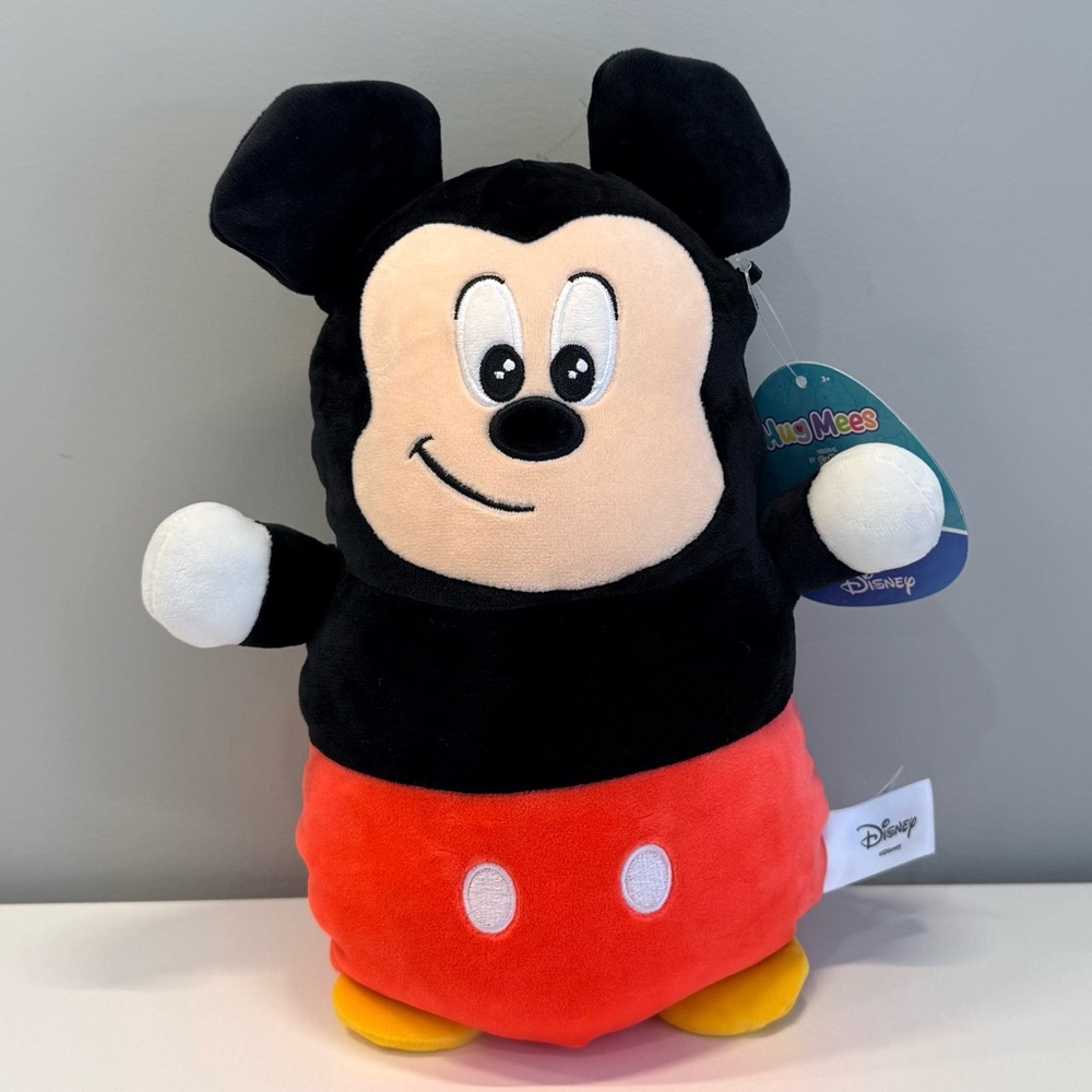 Brand New 10” Mickey Mouse Hug Mee Squishmallows Disney Plush - Black and Red